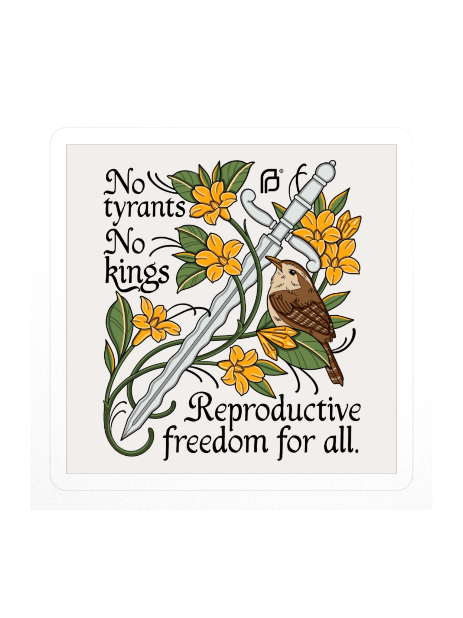 No Tyrants, No Kings Sticker — South Carolina product image (1)