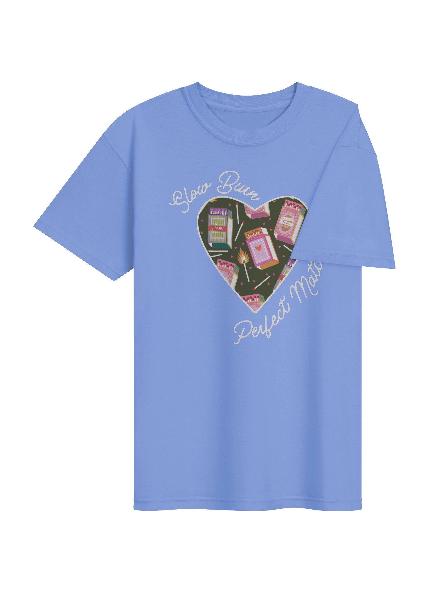 Slow Burn Perfect Match | White lined colorful heart logo - CC product image (4)