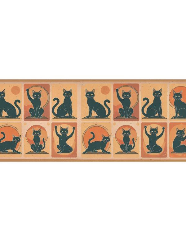 Black Cats Doing Yoga Mat product image (3)
