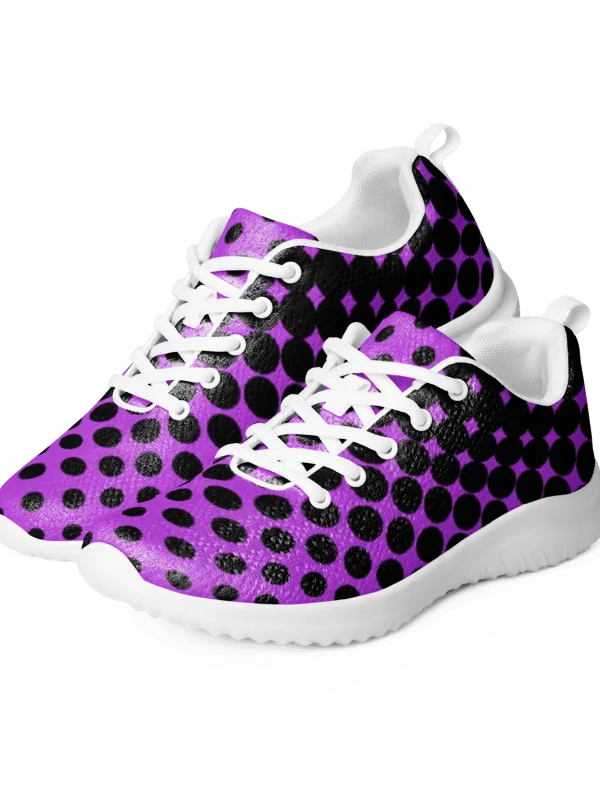 Deep Purple Halftone Vortex Women's Sneakers product image (6)