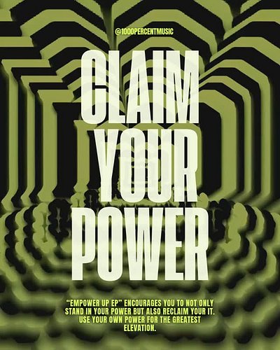 Have you gotten Empower'D Up🔋⏫❓

Claim your power X listen to my most recent project 