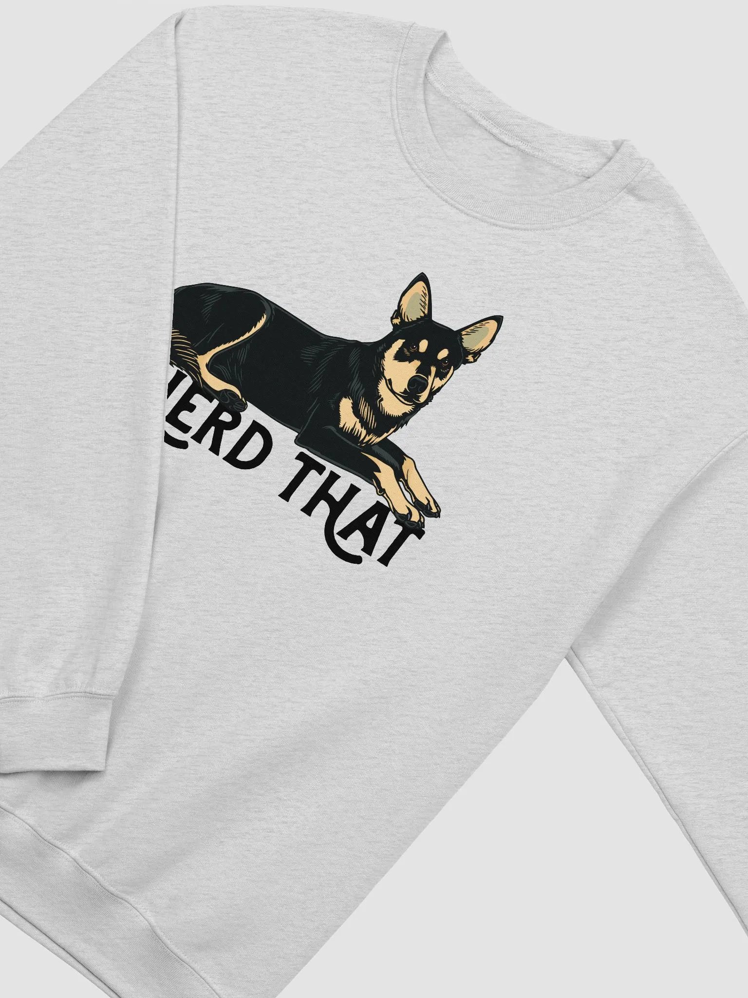 I Herd That Sweatshirt | Funny Australian Kelpie (Black) Shirt for Herding Dog Owners product image (4)