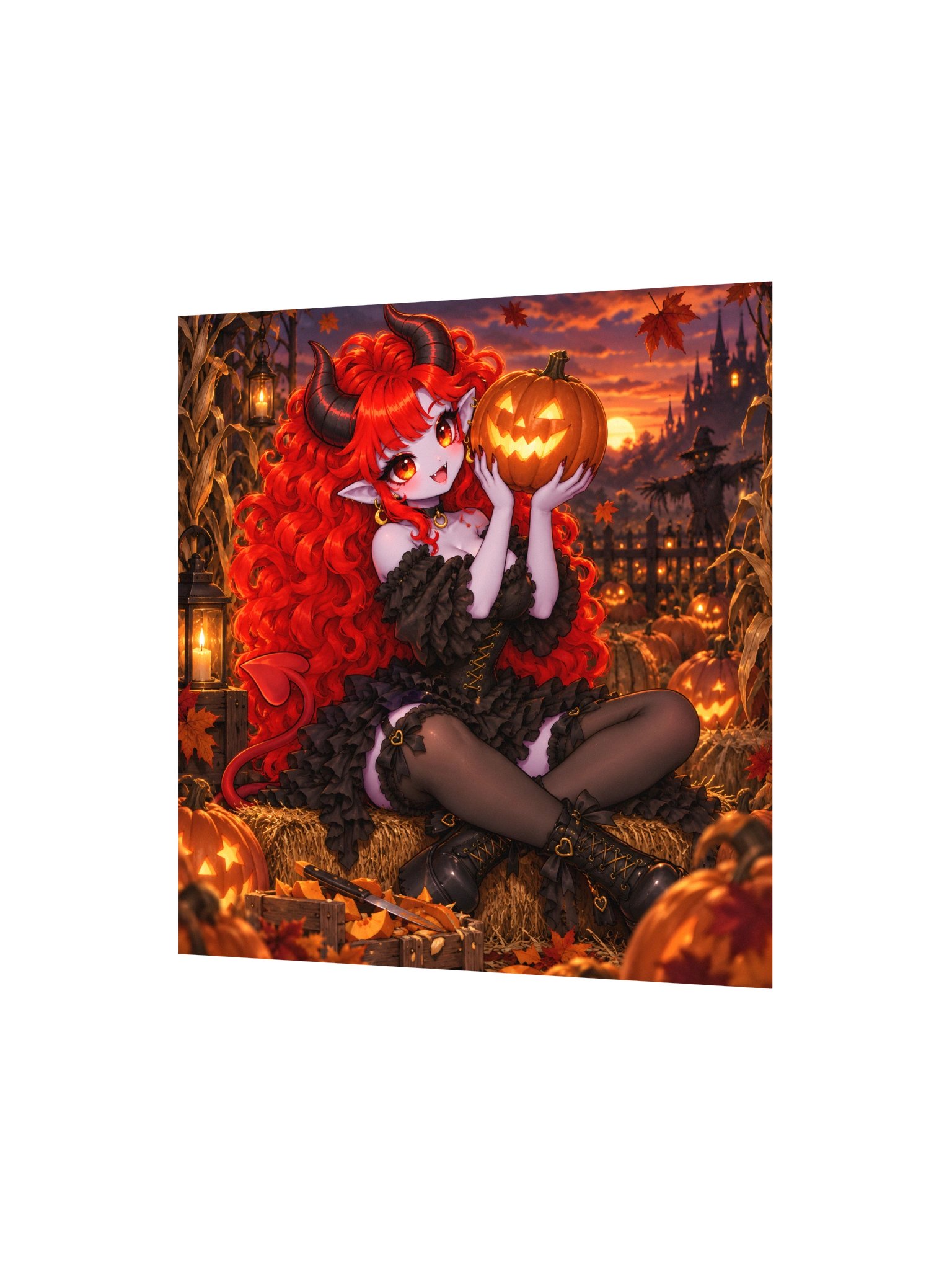 Pumpkin Patch Demon Girl Poster product image (3)