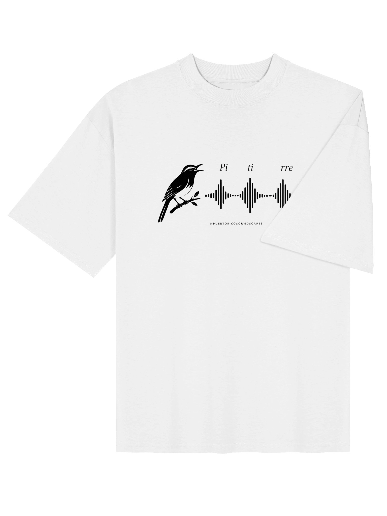 Pitirre Soundwave T-Shirt — Monochrome product image (4)