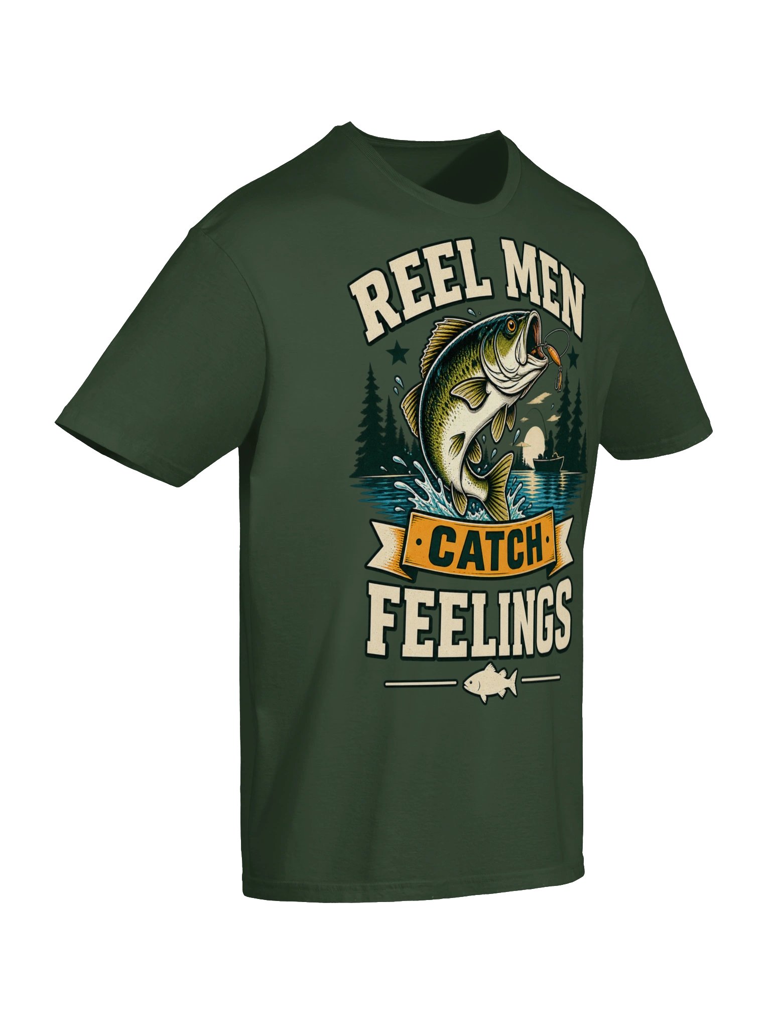 Reel Men Catch Feelings T-shirt product image (16)