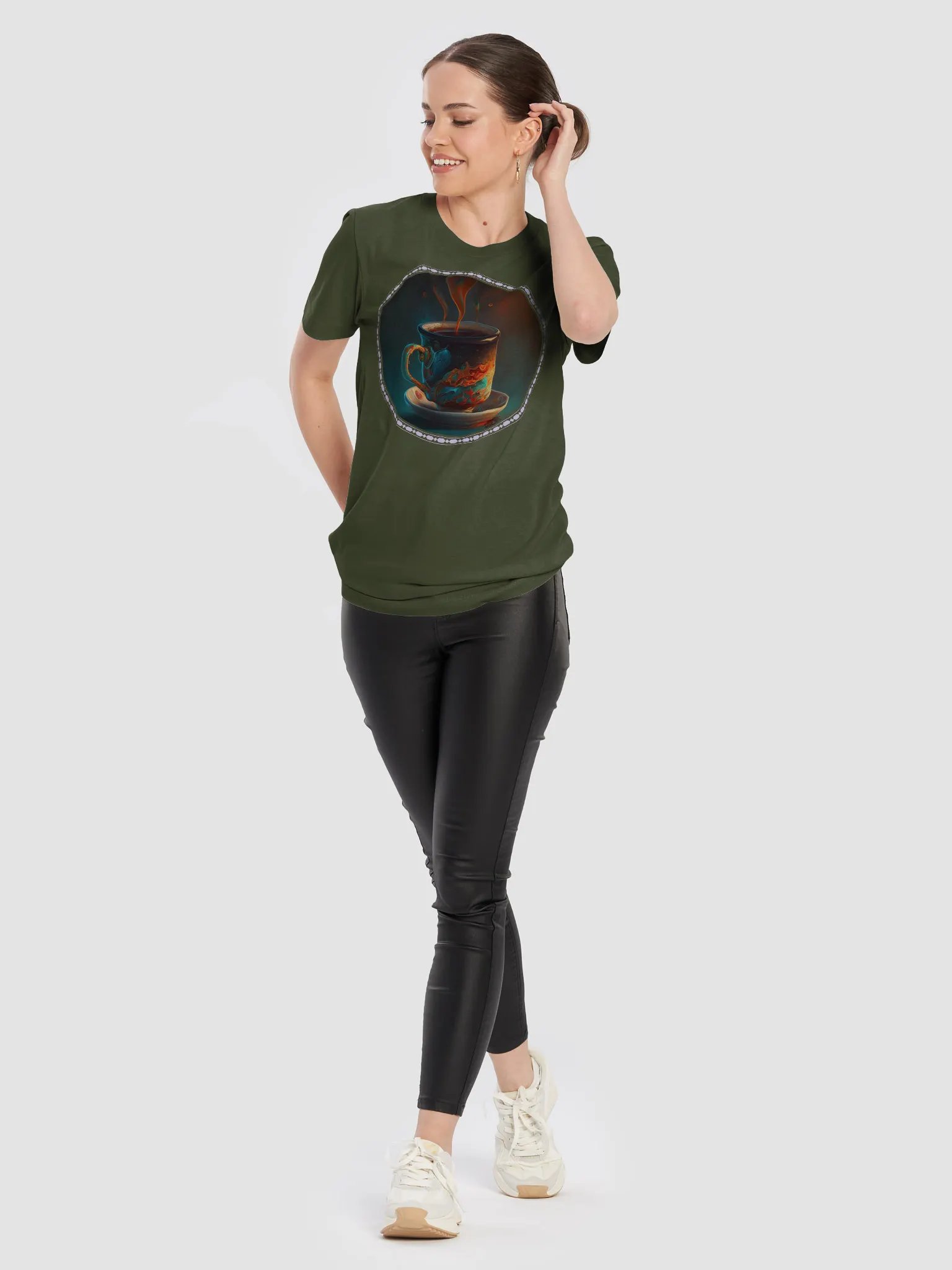 Coffee Swirls Hot Beverage T-Shirt product image (7)