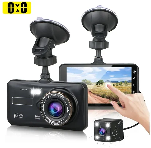3 Way Dash Camera WithNight Vision Loop Recording with 32GB Memory Card product image (1)