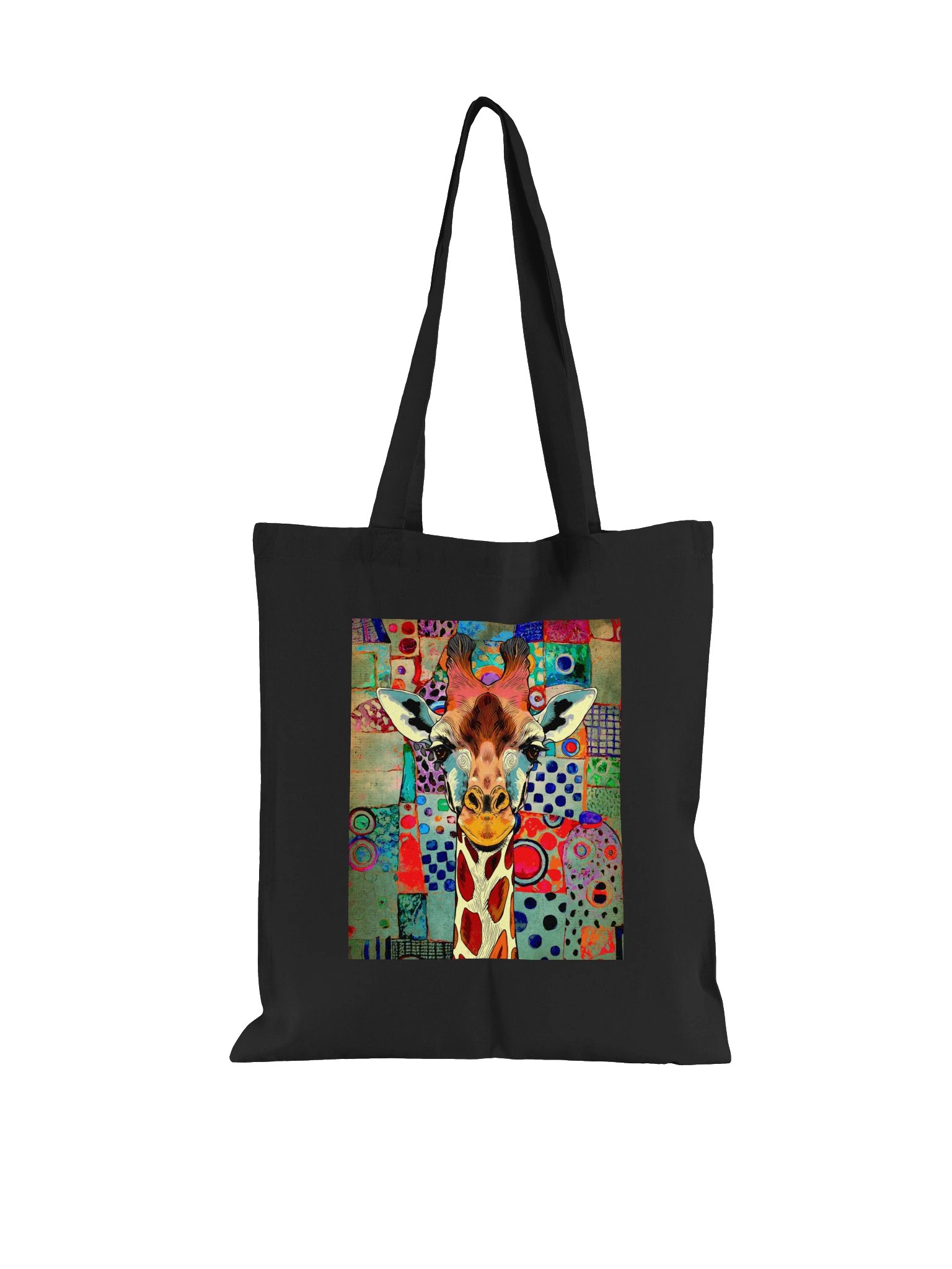Colorful Giraffe Abstract Tote Bag product image (3)