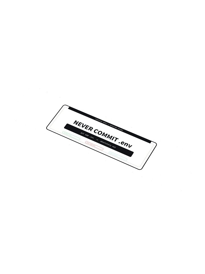 Never Commit .env Sticker product image (1)