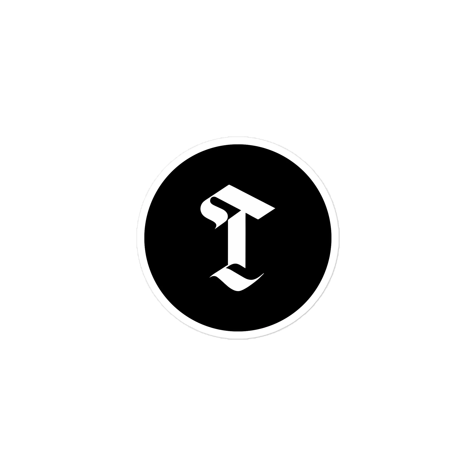 Then & Theory T Sticker, view 2