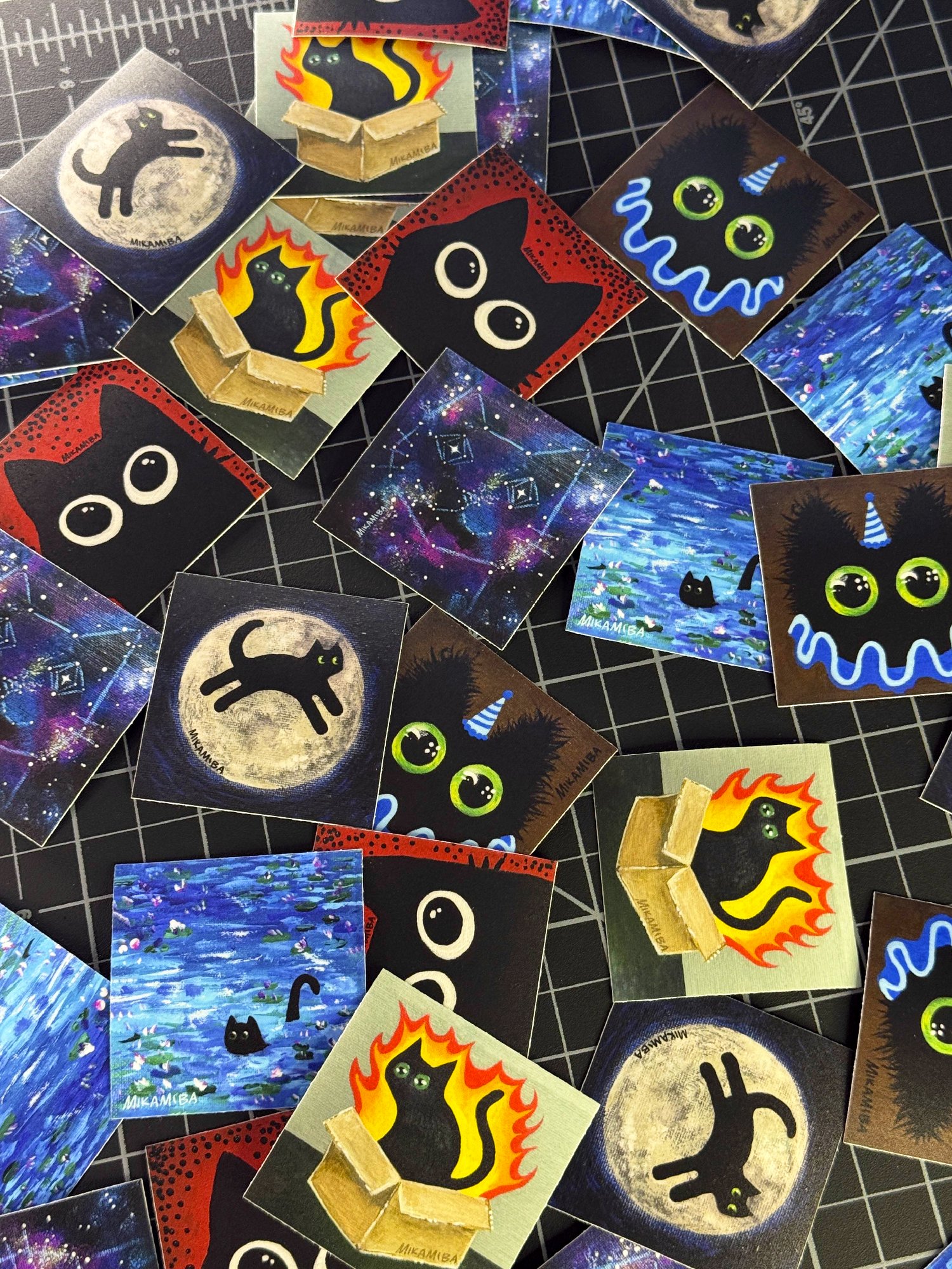 Cat Painting Sticker Bundle #1 product image (2)