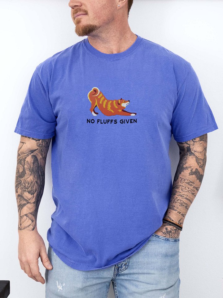 No Fluffs Given T-Shirt(Embroidered) of a Shiba Inu product image (2)