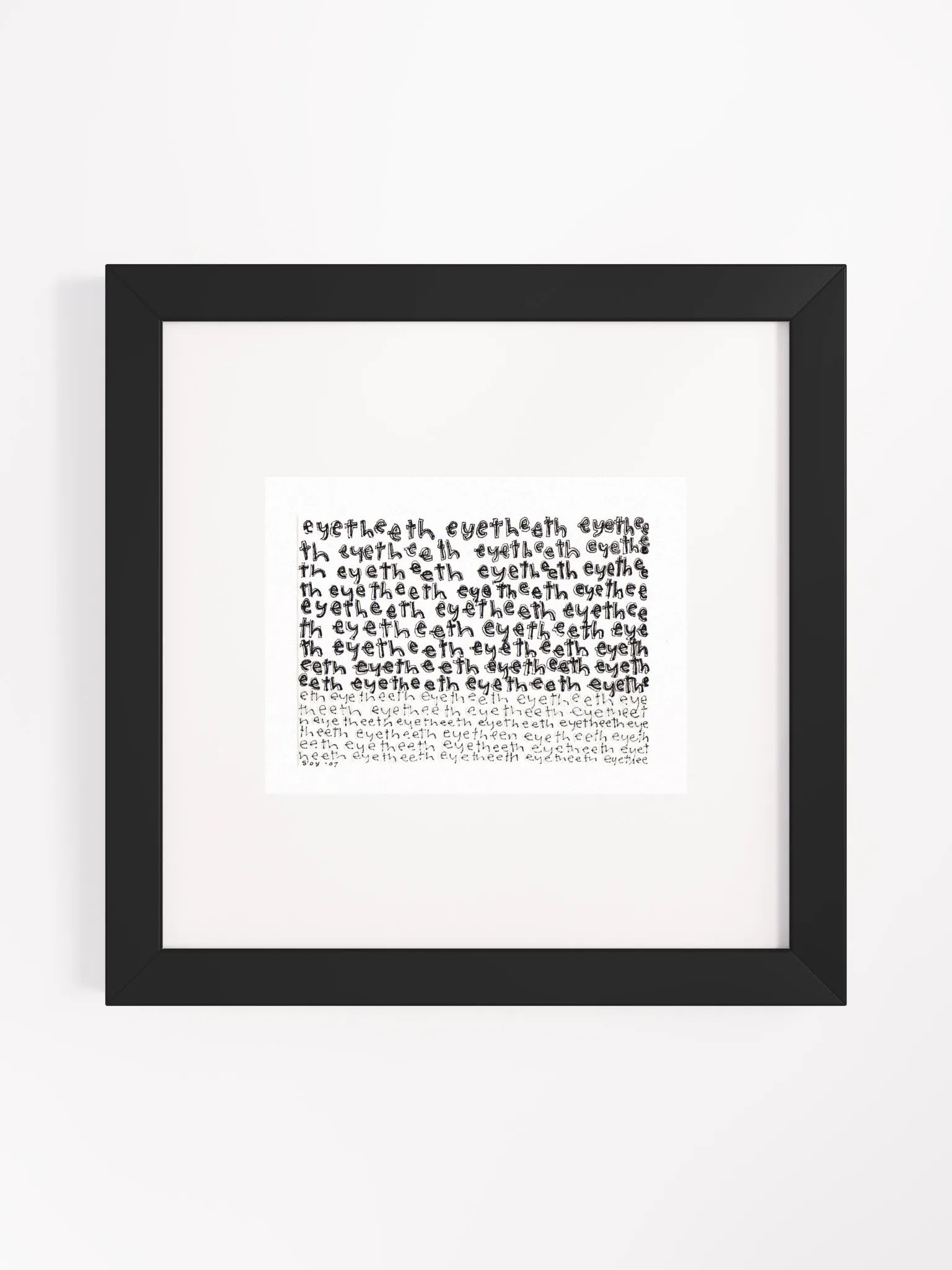 eyetheeth Panel Card Print Framed product image (2)