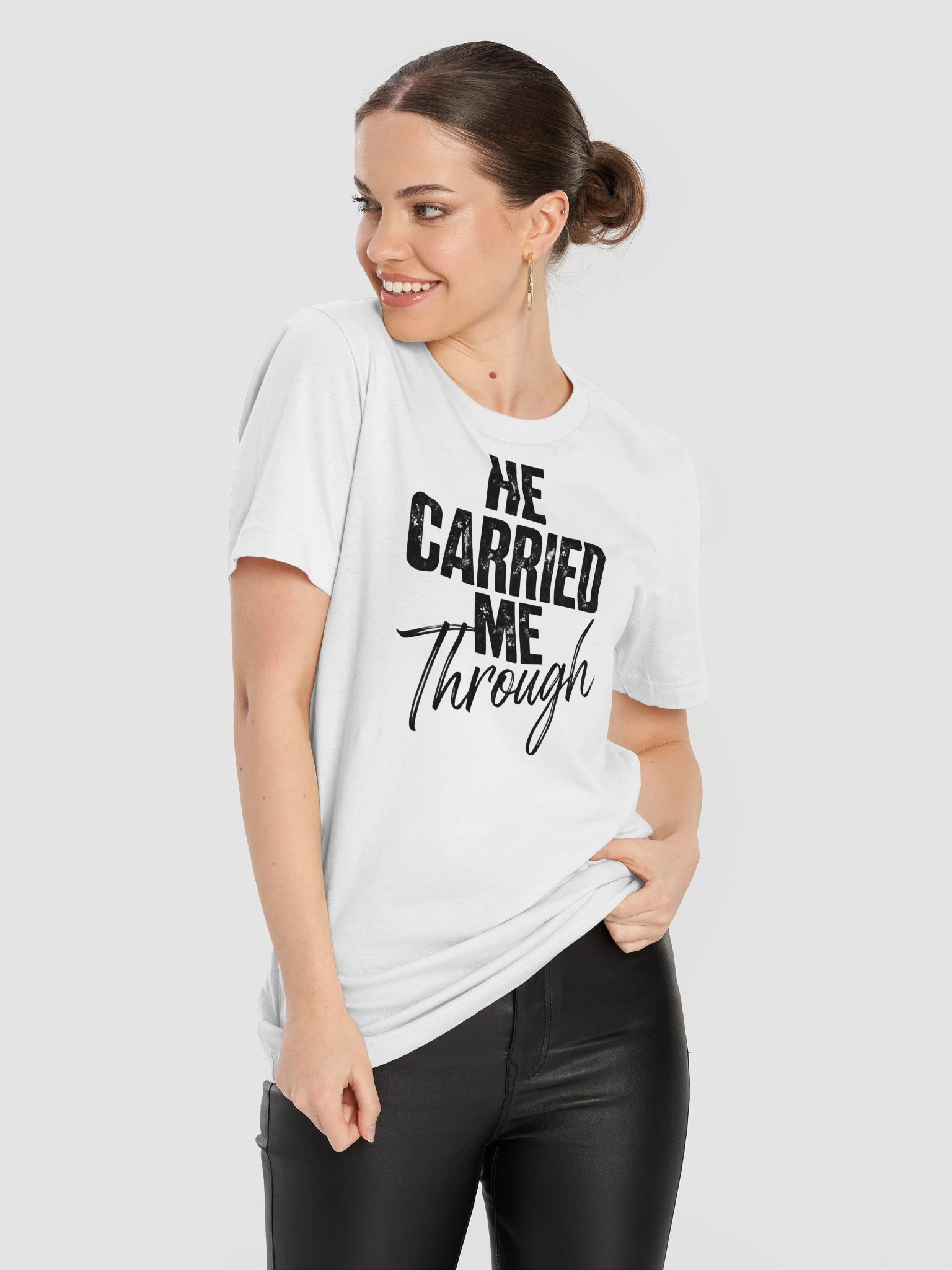Joshua Clark He Carried Me Through T-Shirt product image (101)