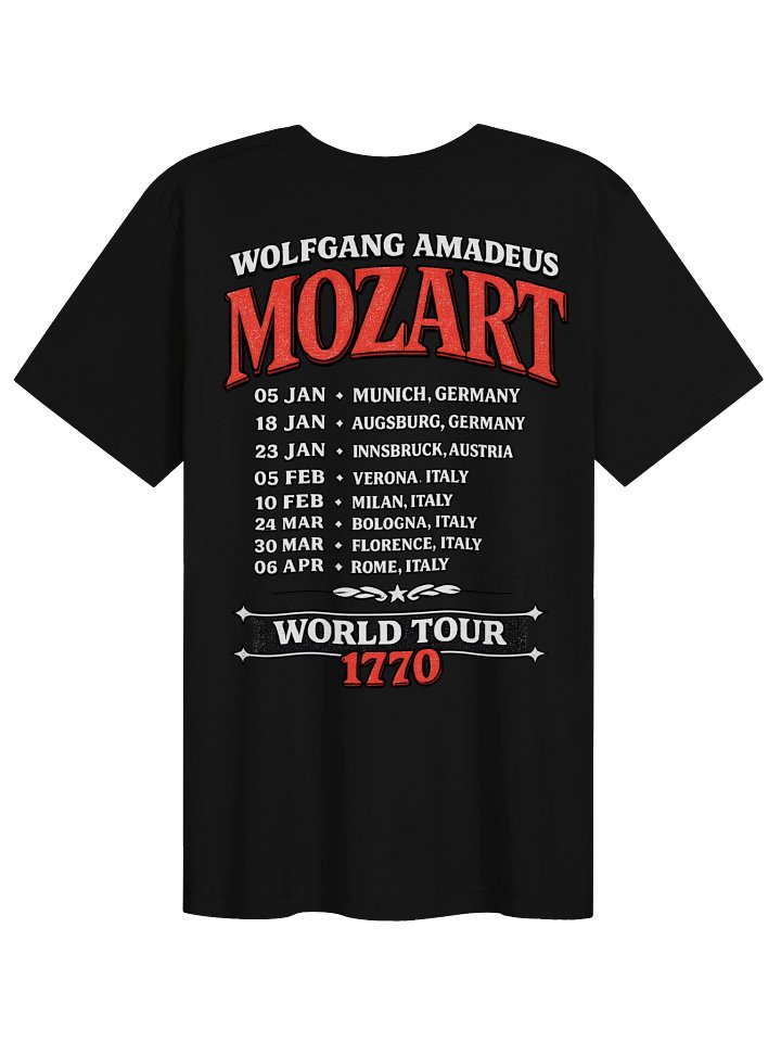 Mozart World Tour 1770 | T-Shirt product image (16)