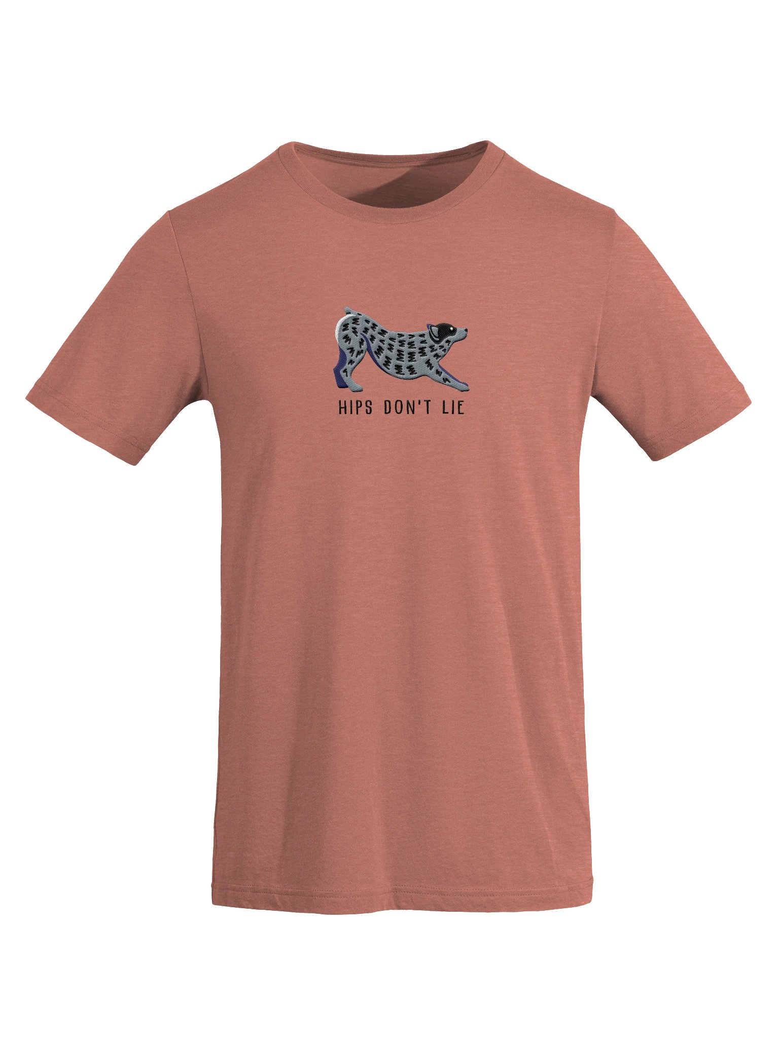 Hips Don't Lie T-Shirt(Embroidered) of an Australian Cattle Dog(Blue Heeler 2) product image (47)