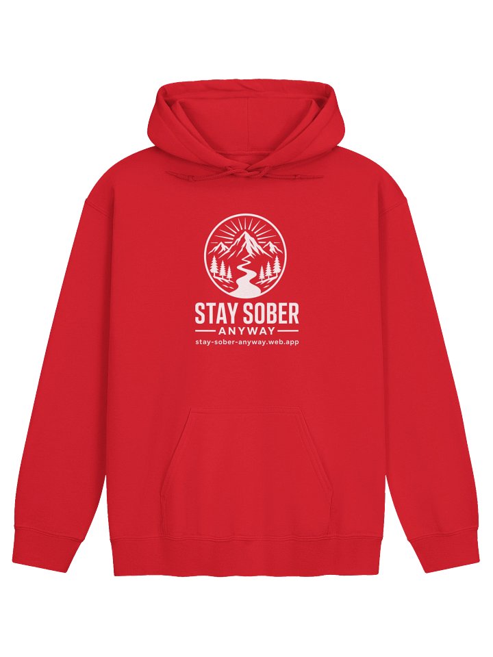 Stay Sober Anyway - Gildan Classic Hoodie (White Mountain) product image (1)