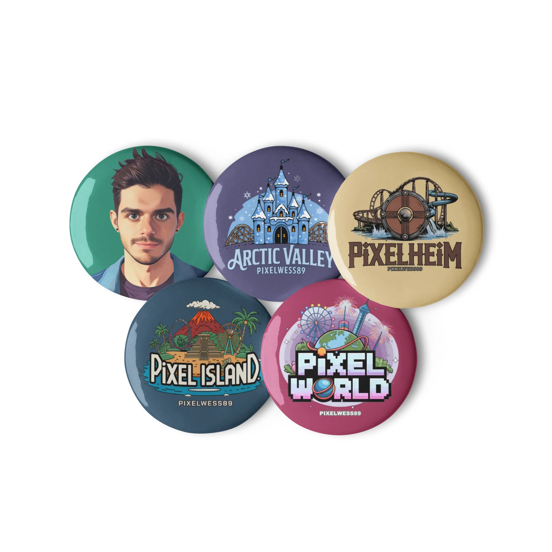 PixelWess89 Pin Button Set product image (1)