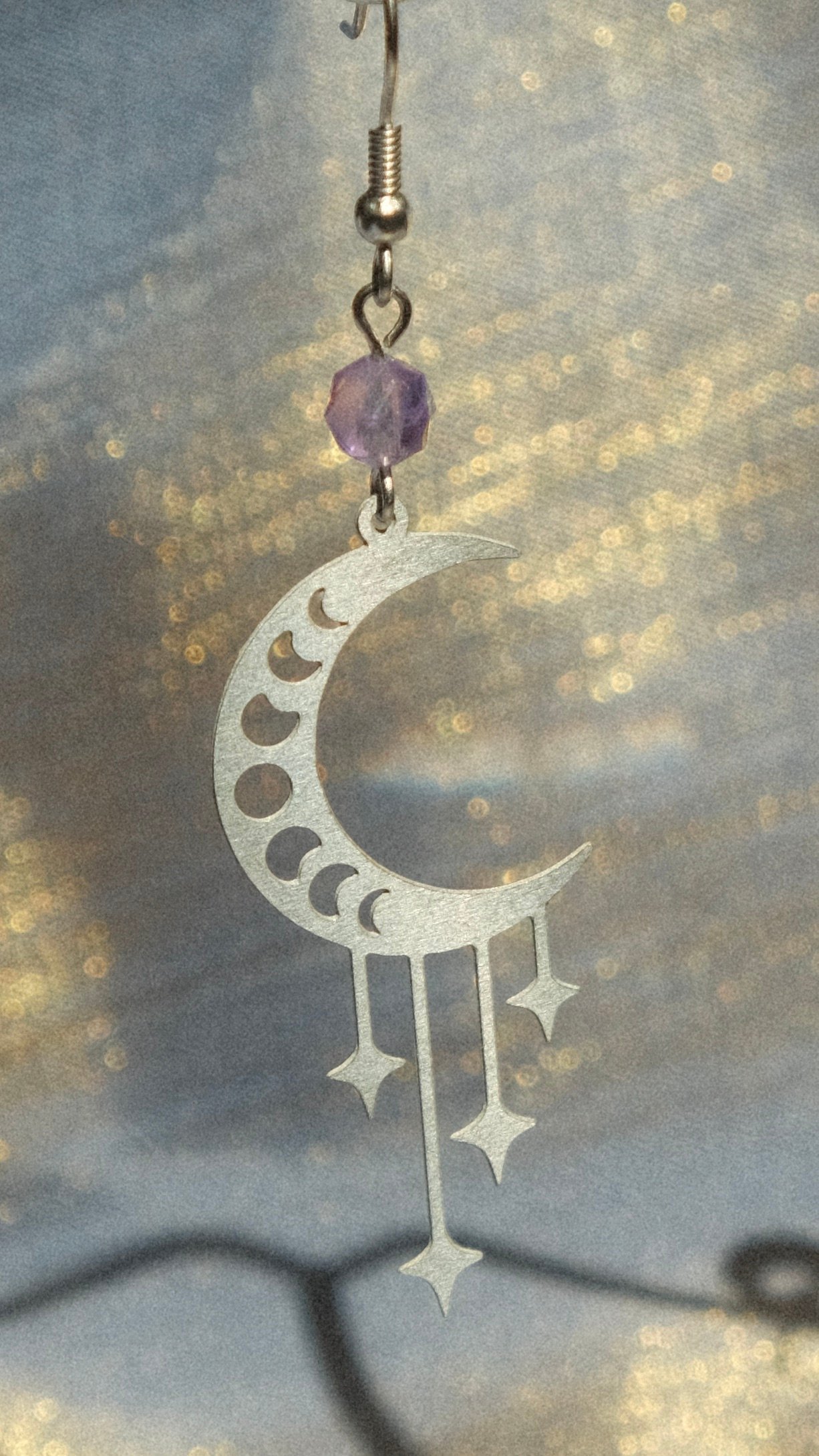Amethyst Lunar Drip Earrings product image (3)