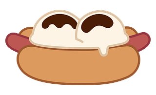 Ice Cream on a Hot Dog
