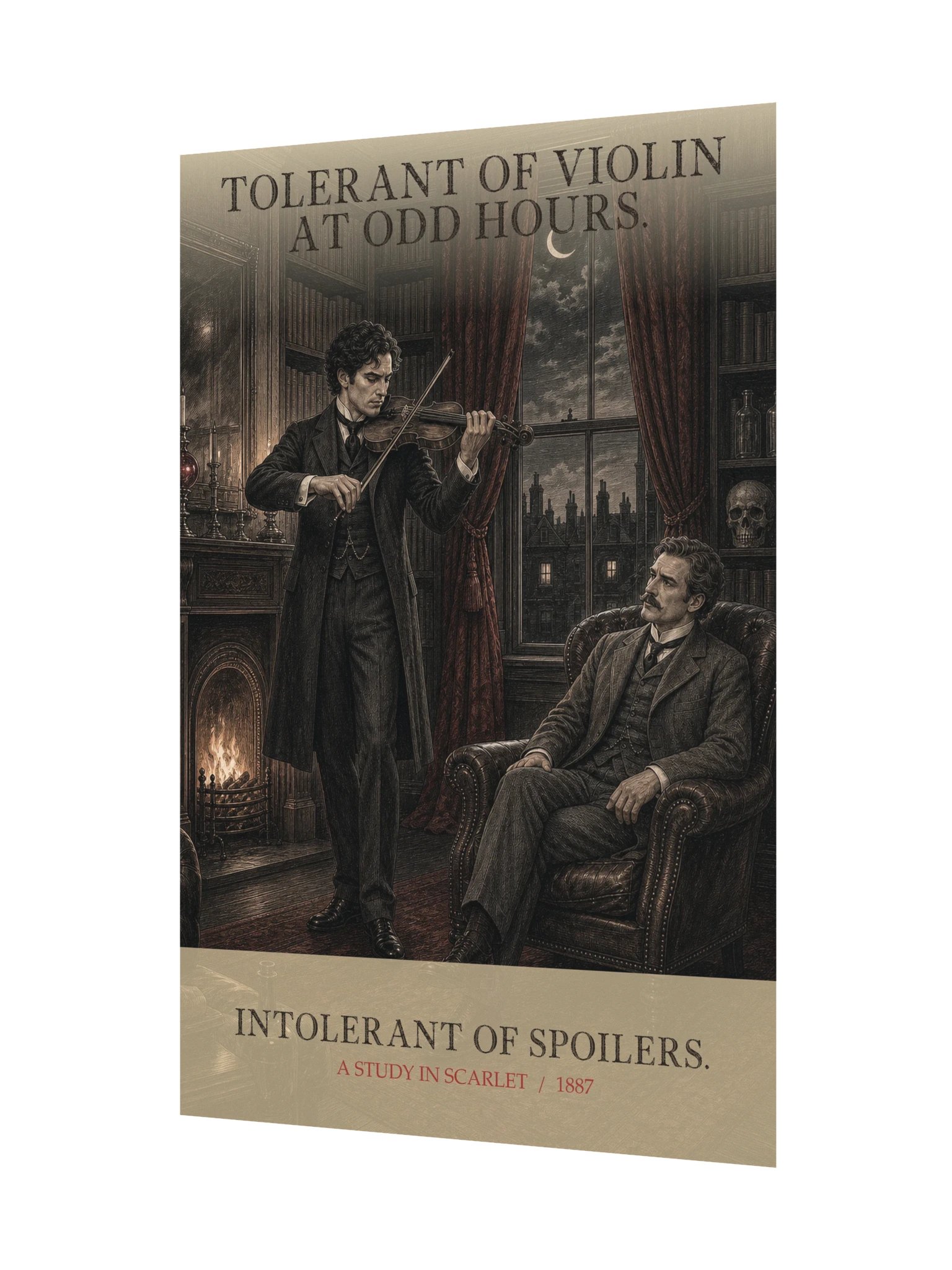 Tolerant Violin At Odd Hours Intolerant Spoilers -- A Study in Scarlet Art Print product image (11)