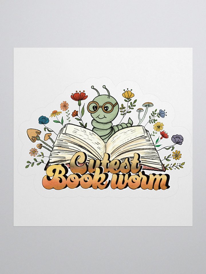 Book Worm Sticker product image (3)