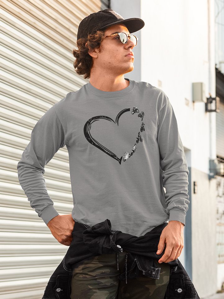 Motorbike Heart Sweatshirt product image (1)