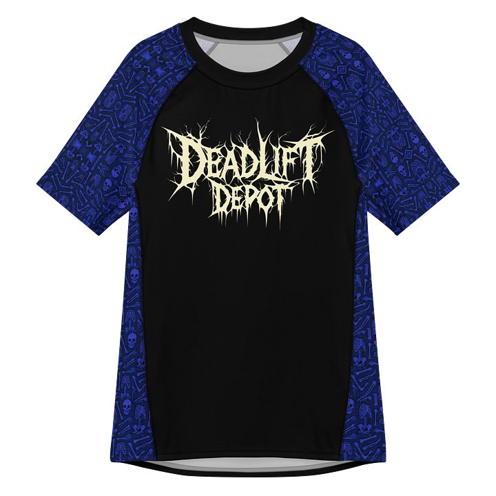 Blue Code Skeleton "Love Thyself" Hybrid Compression Tee product image (1)