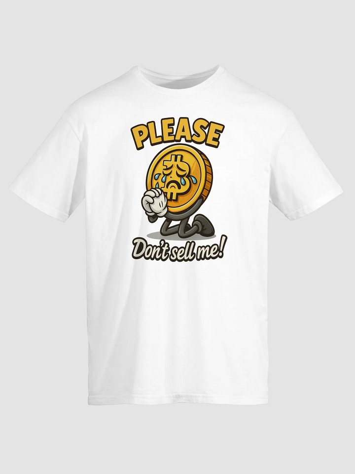 Pleading Bitcoin Mascot – Emotional Crypto Cartoon product image (1)