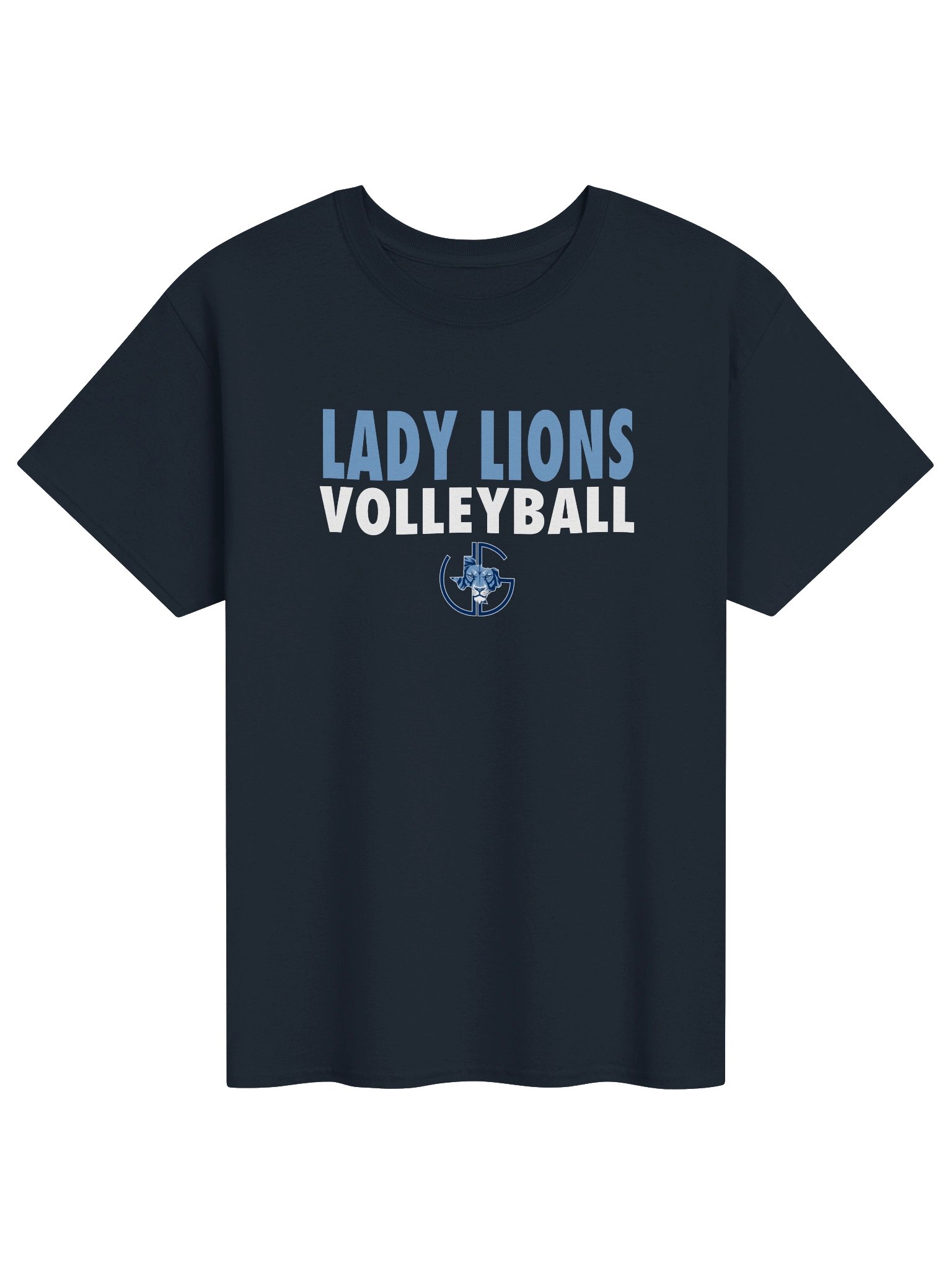 Lady Lions Volleyball T-Shirt | Navy product image (1)