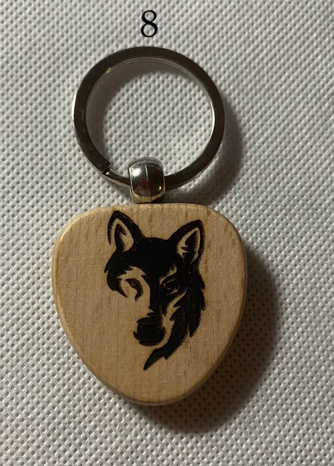Fantasy Wooden Engraved Keychains | Dragons, Magic & Mythical Creatures | Choose Design product image (8)
