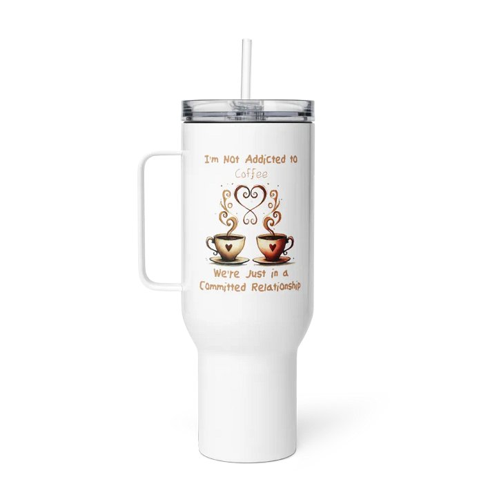 Coffee Committed Relationship Lg. Stainless Steel Travel Mug product image (5)