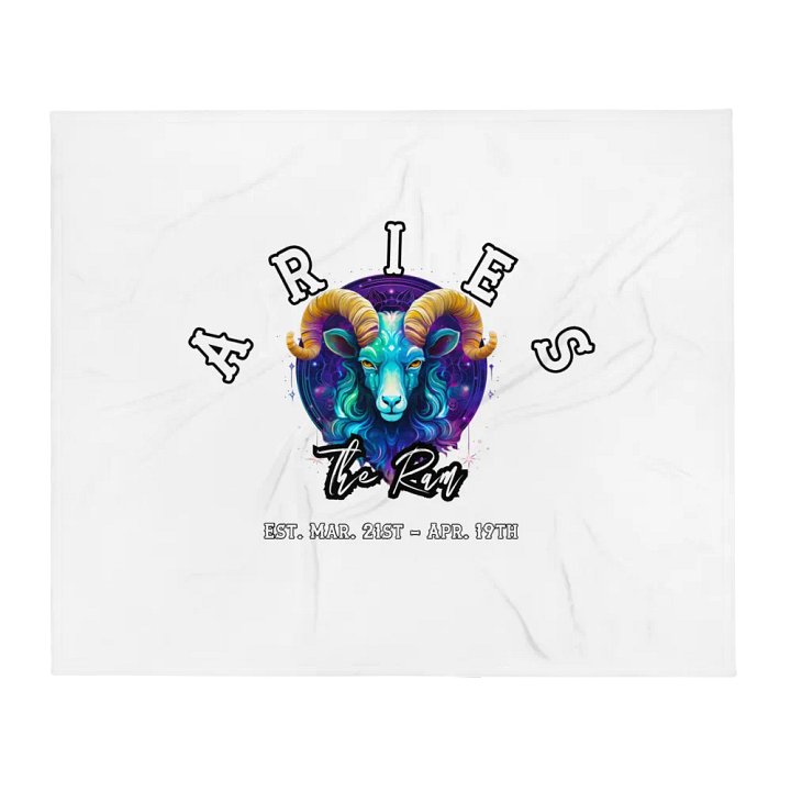Aries - Zodiac Throw Blanket product image (1)