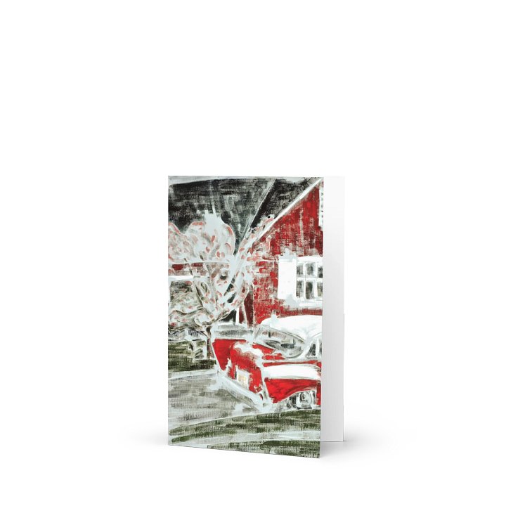 In the Window behind the Woman (1985) Greeting Card product image (2)