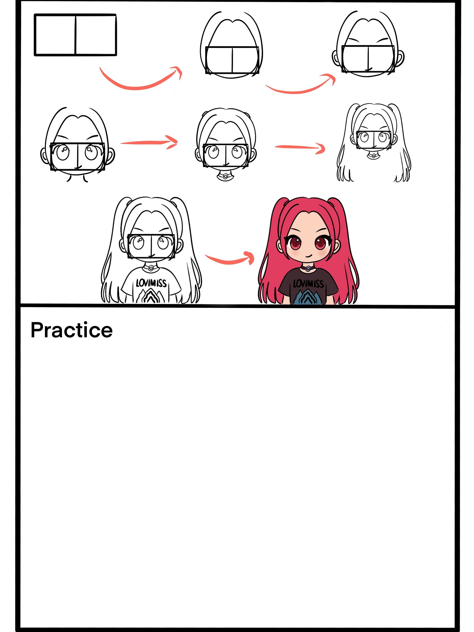 Mira from Demon Hunter - Template for Drawing product image (1)