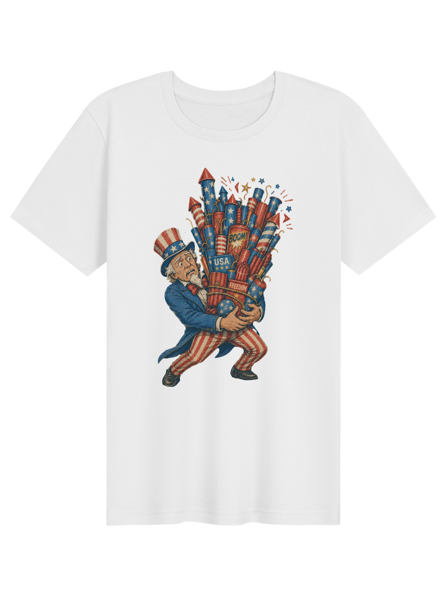 Uncle Sam Fireworks Tee | USA T-Shirt product image (21)