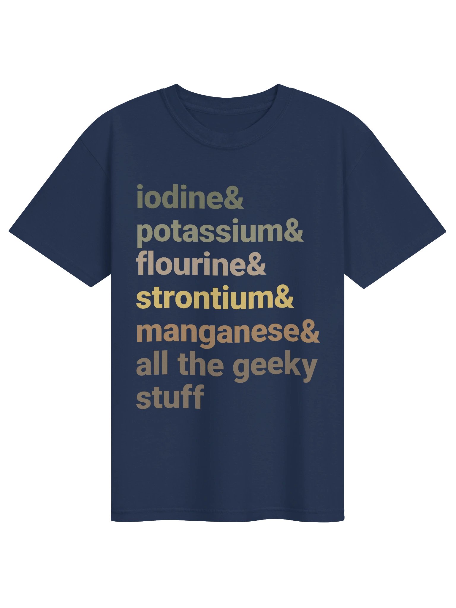 Reef Tank Trace Elements Shirt – Iodine, Potassium & Strontium Reef Aquarium Tee product image (5)