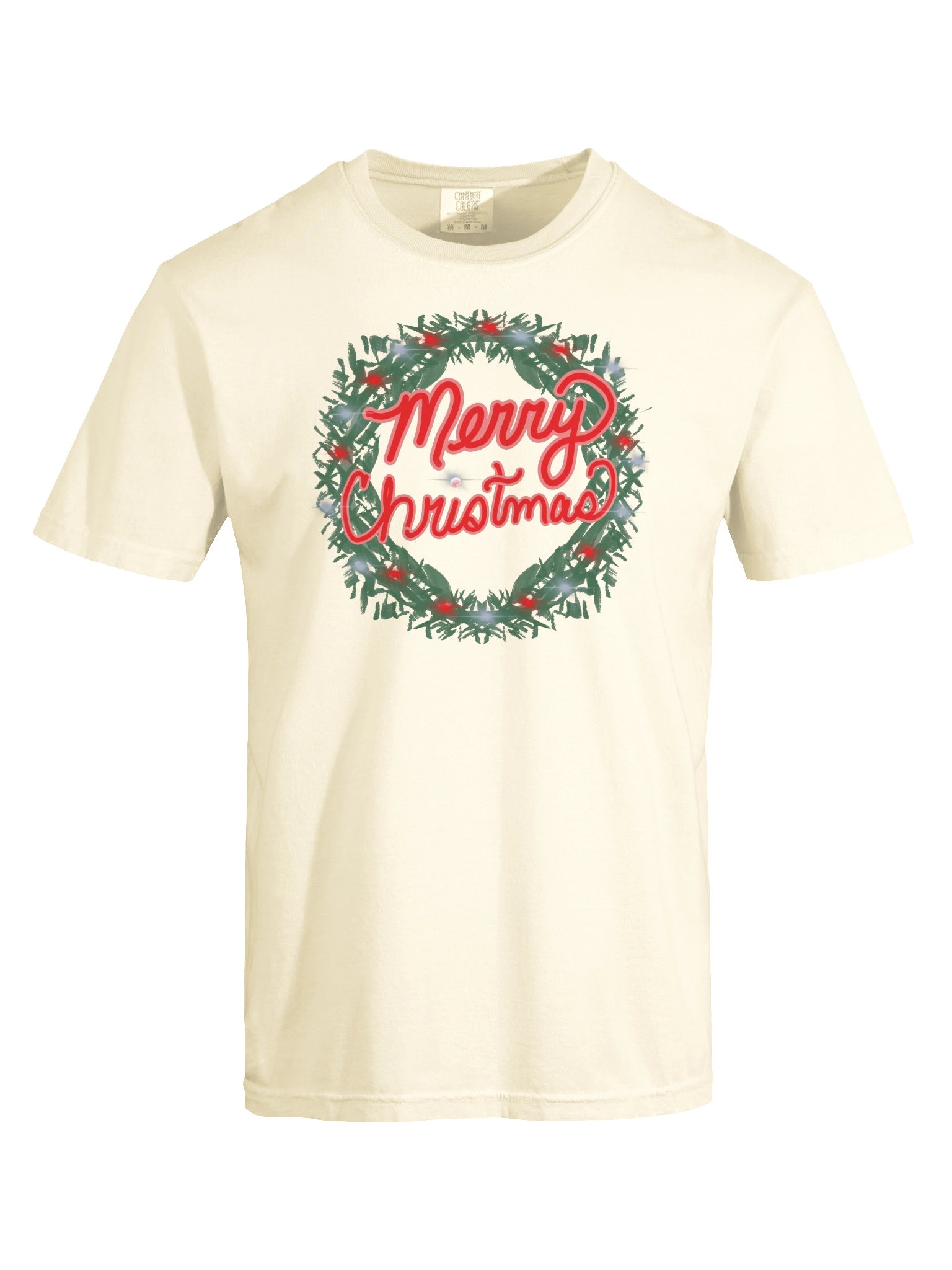 Merry Christmas Wreath Unisex Tee product image (1)