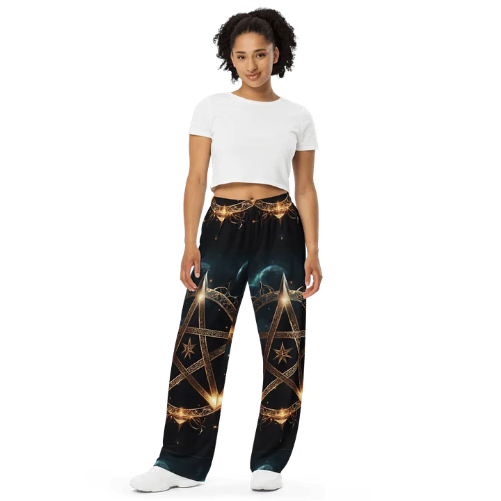 Black & Gold Symbology Lounge Pants product image (1)