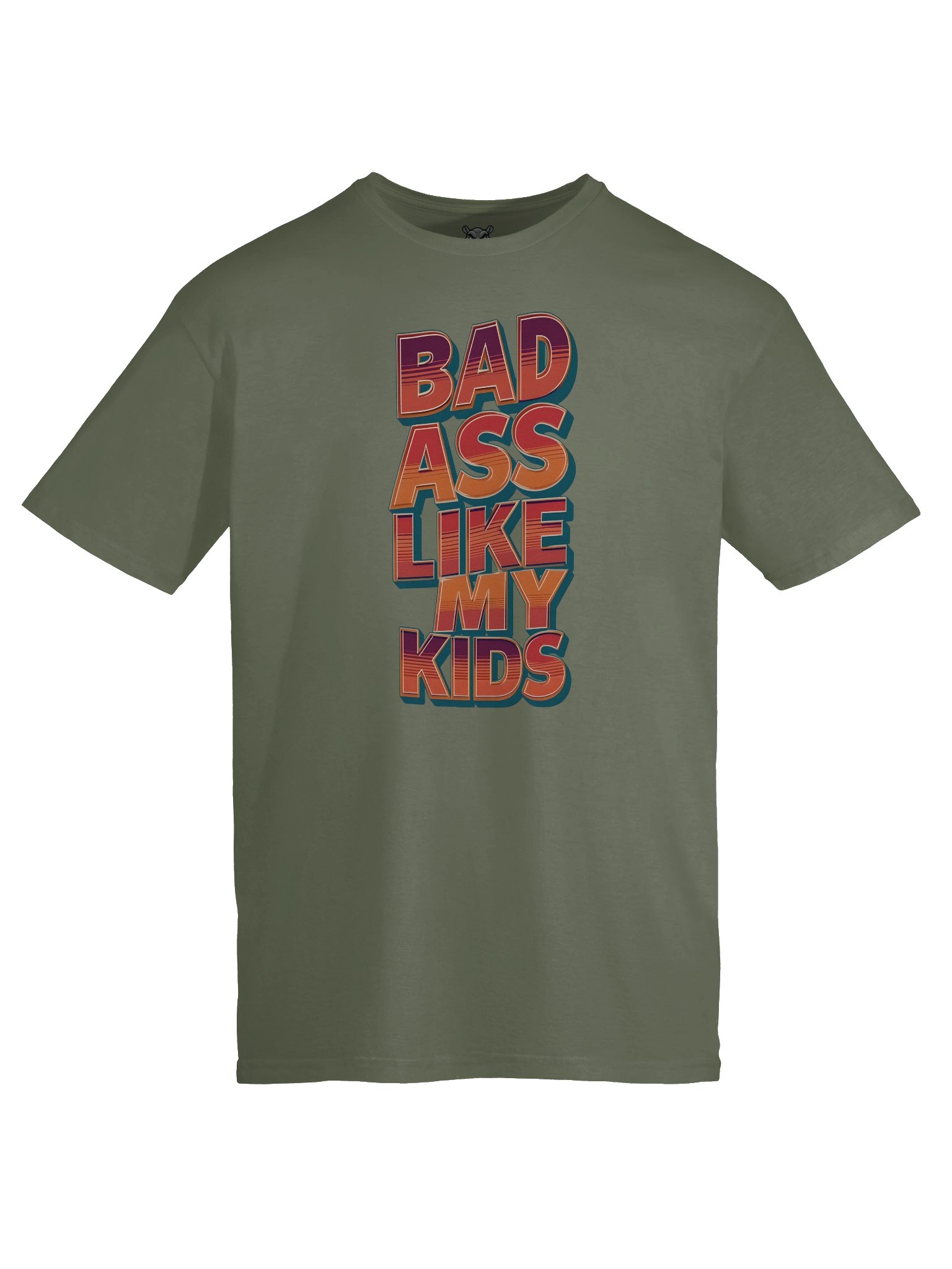 "Bad Ass Like My Kids" T-Shirt – Funny Sarcastic Parent Graphic Tee | Trendy Viral Humor Shirt product image (3)