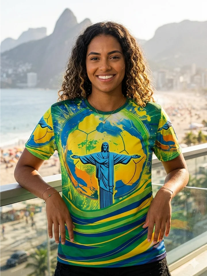 Brazil Fantasy Football Womens T shirt product image (1)