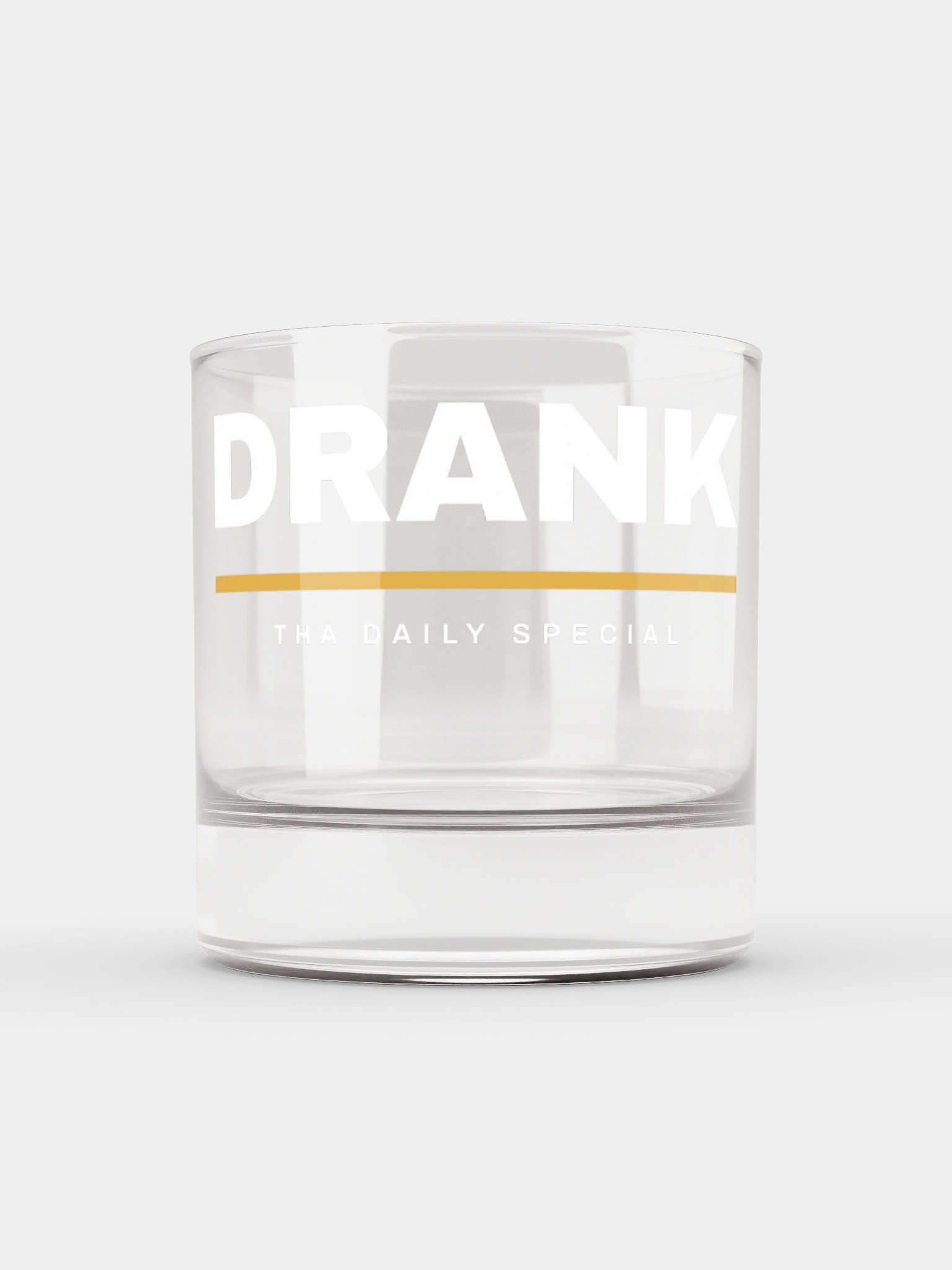 DRANK rocks glass