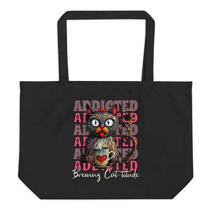 Addicted Brewing Cat-titude Whimsical Tote Bag product image (1)