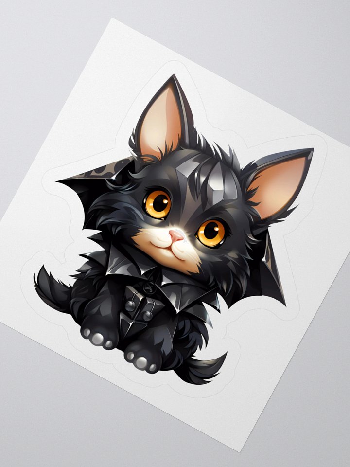 Bat Cat Halloween Sticker product image (6)