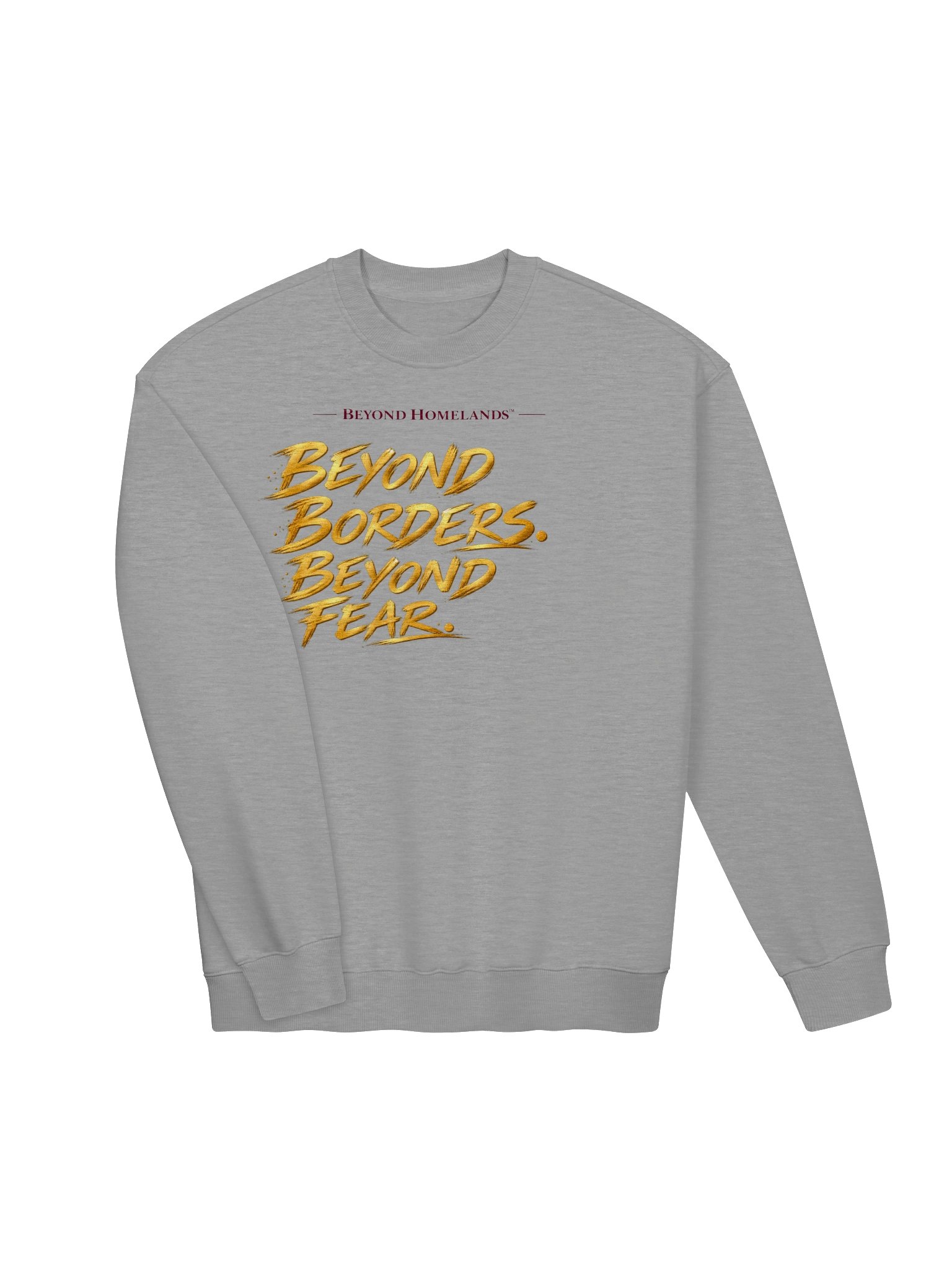 Beyond Borders. Beyond Fear. — Heavyweight Unisex French Terry Crewneck product image (5)