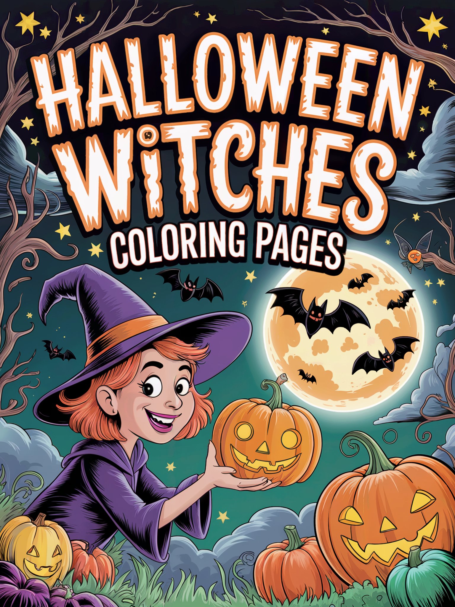 🧙 70 Witches & Haunted Places Halloween Coloring Pages for Teens & Adults product image (1)