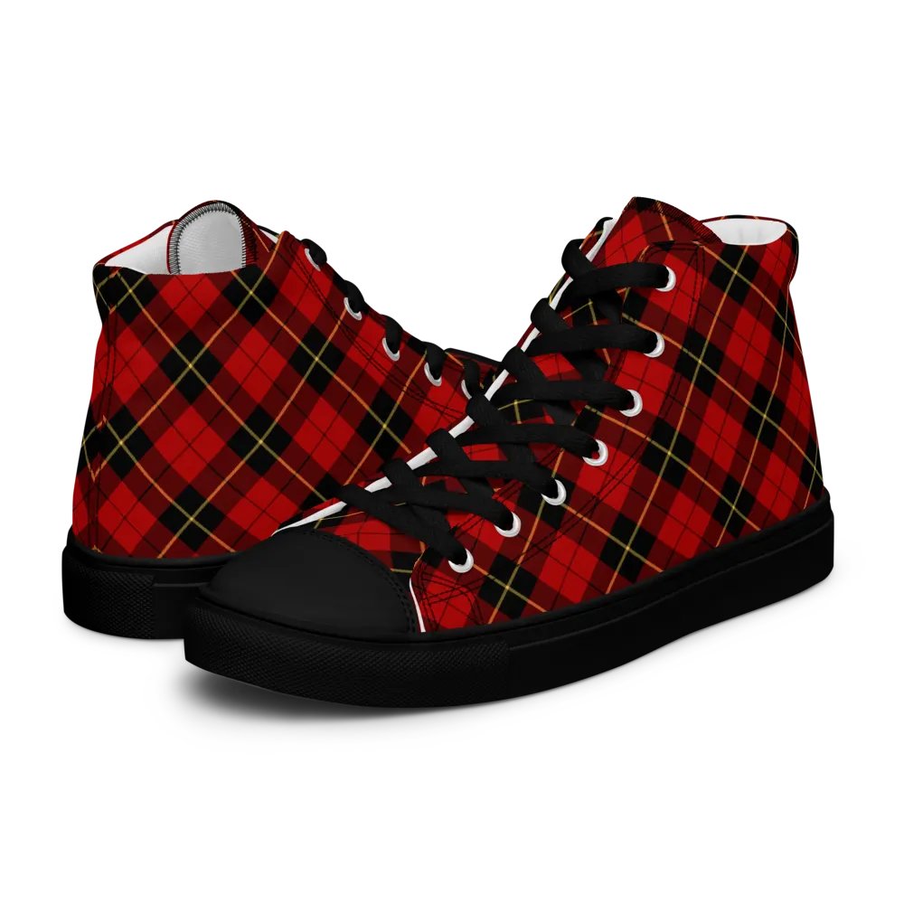 Wallace Tartan Men's High Top Shoes product image (8)