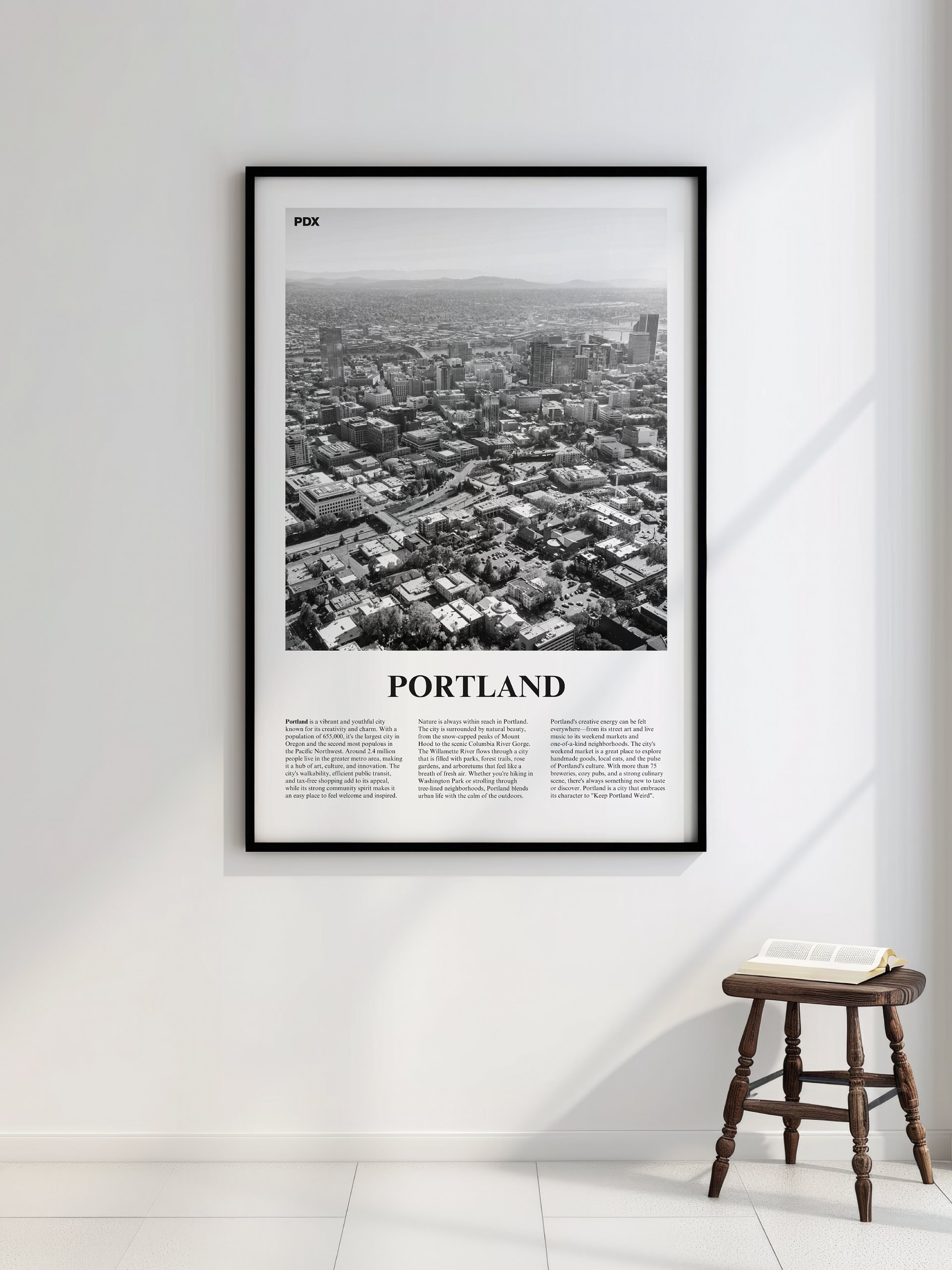 Portland 01 Newspaper Poster | Framed product image (7)