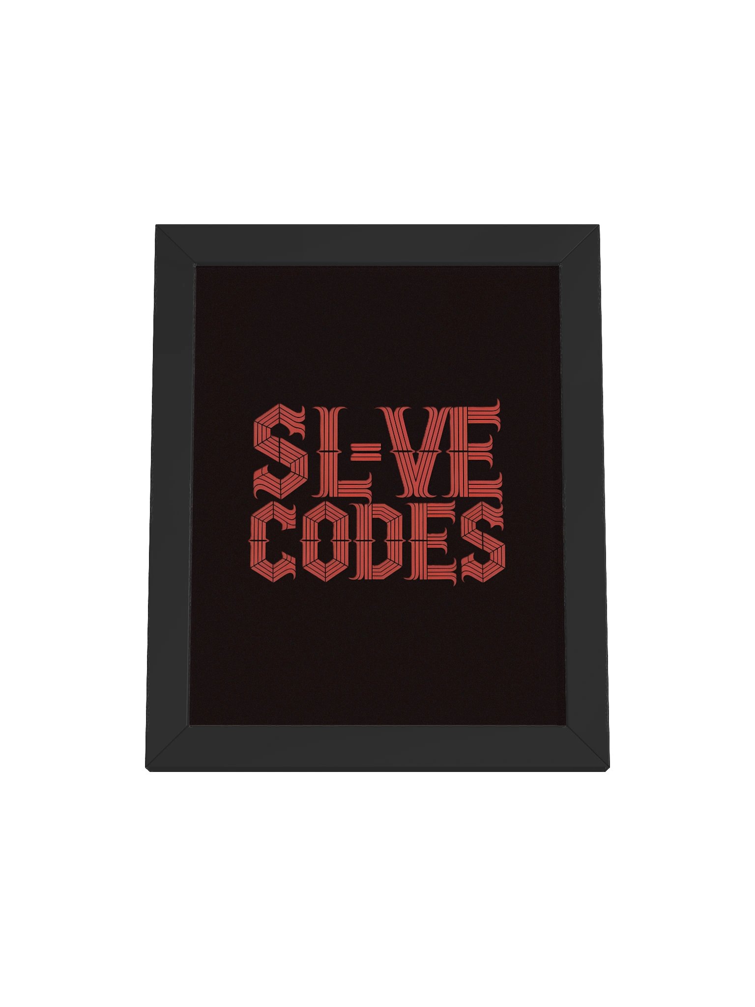 SL-VE CODES FRAMED CANVAS product image (2)