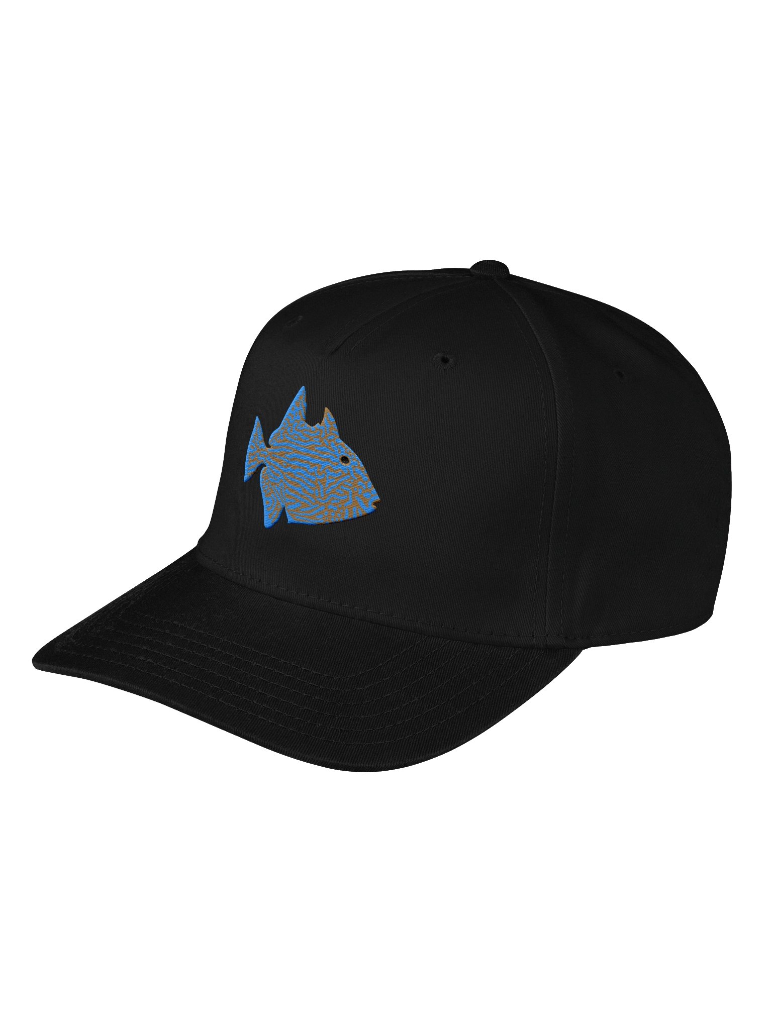 Blue-Lined Triggerfish Embroidered Baseball Cap | Reef Fish Hat for Saltwater Aquarium Lovers product image (5)